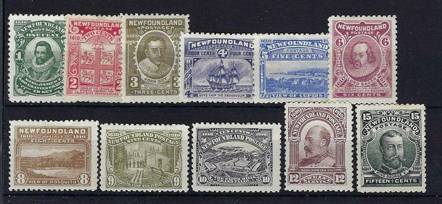 Image of Canada-Newfoundland SG 95/105 MM British Commonwealth Stamp
